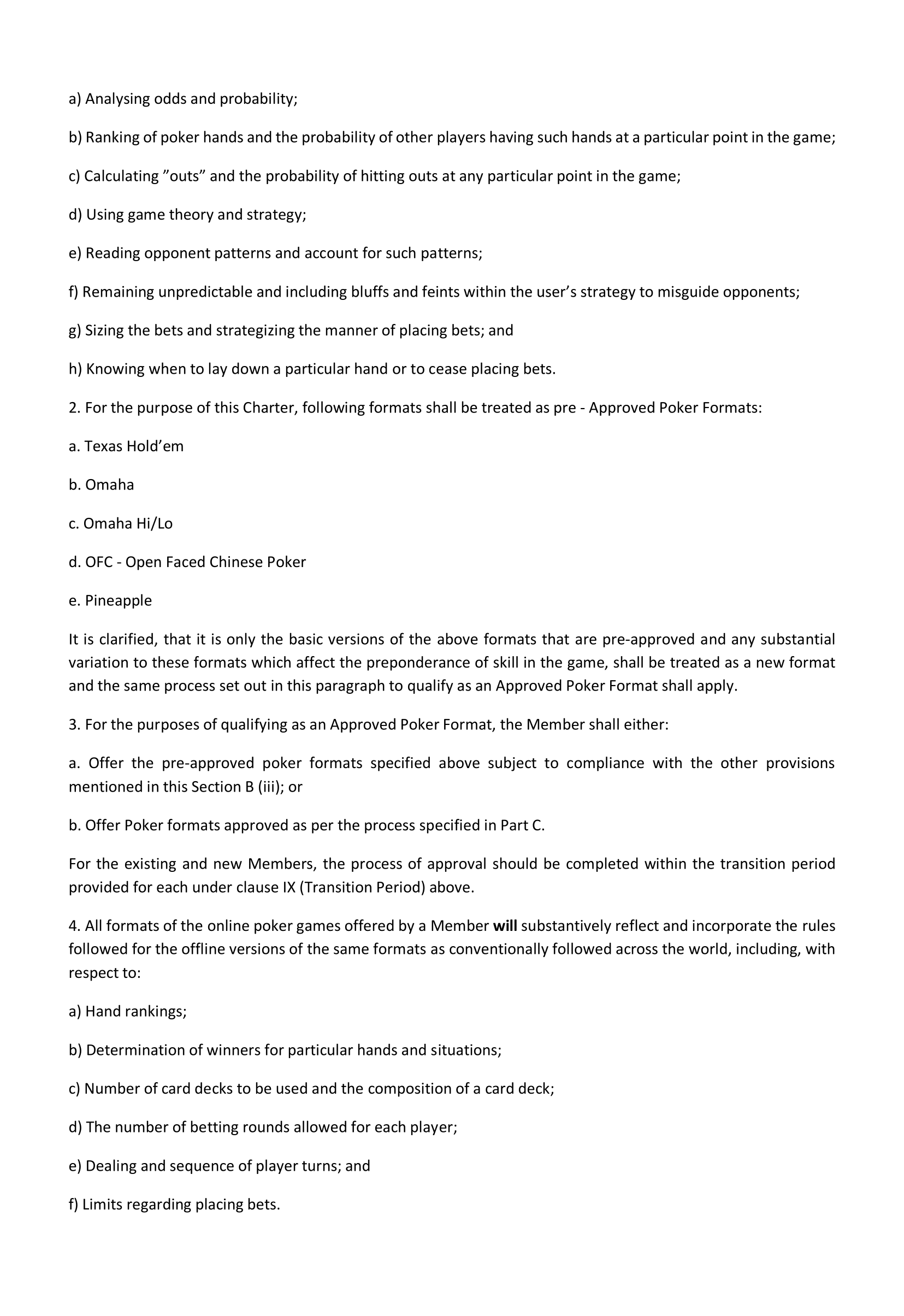 All India Gaming Federation - Skill Games Charter
